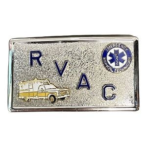 RVAC Emergency Medical Technician Chrome Belt Buckle